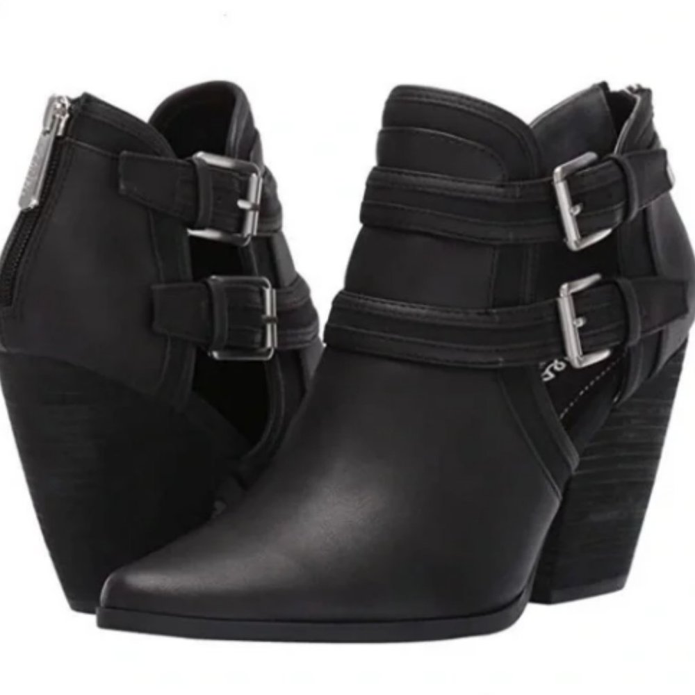 Charles David Naval Boots Ankle Buckles 8.5 NIB